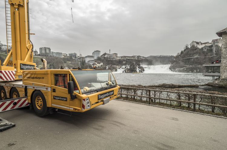 Arbeiten beim Rheinfall