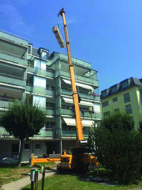 Verglasung von Balkonen