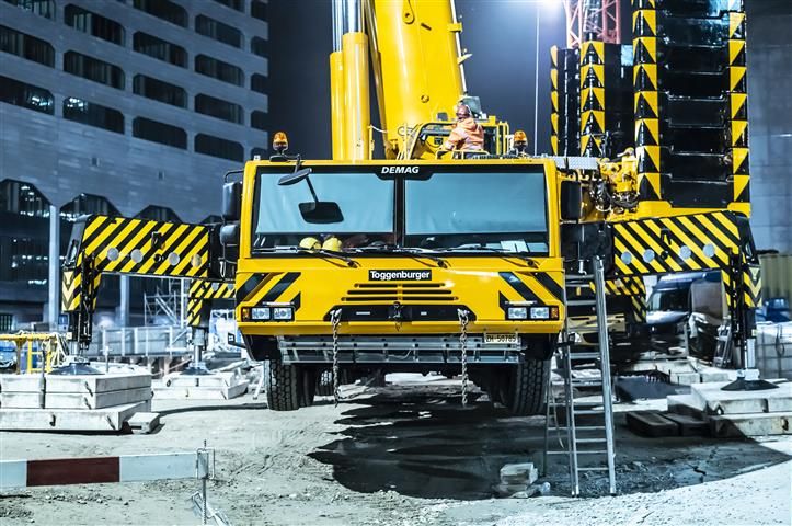 Erster Nachteinsatz unseres neuen Krans