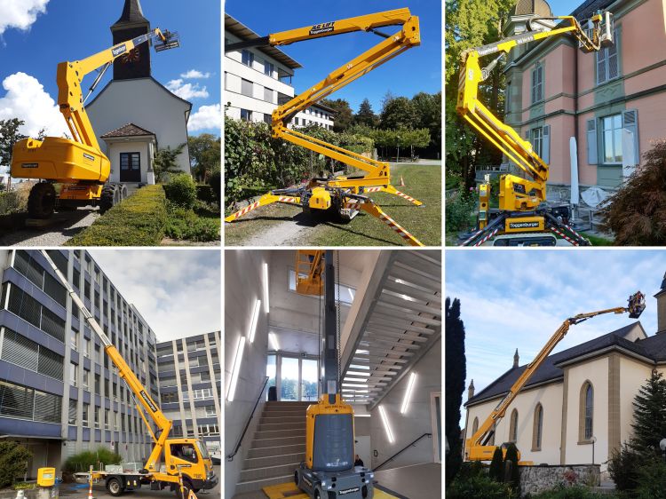 Hebebühnen in der ganzen Schweiz